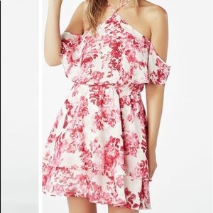 JustFab Chiffon Halter Dress